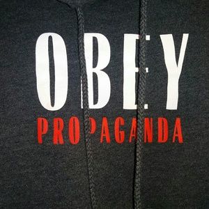 Dark grey obey